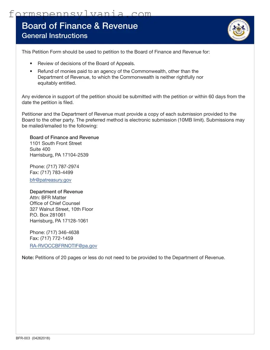 Fill in a Valid Pennsylvania Petition Form