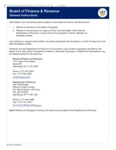 Fill in a Valid Pennsylvania Petition Form